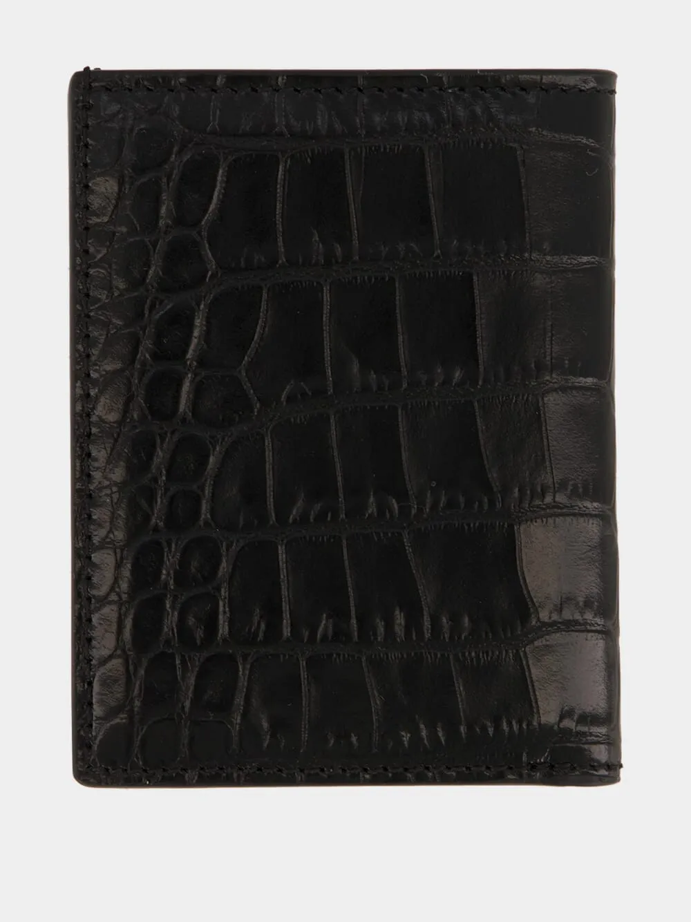 Black Slim Leather Card Case sold by Fashion Clinic product image thumbnail 2