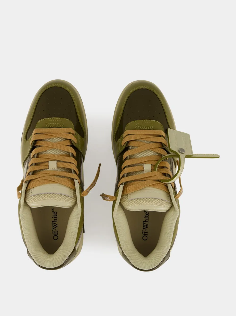 Army Green and Sand OOO Patent Sneakers sold by Fashion Clinic product image thumbnail 4