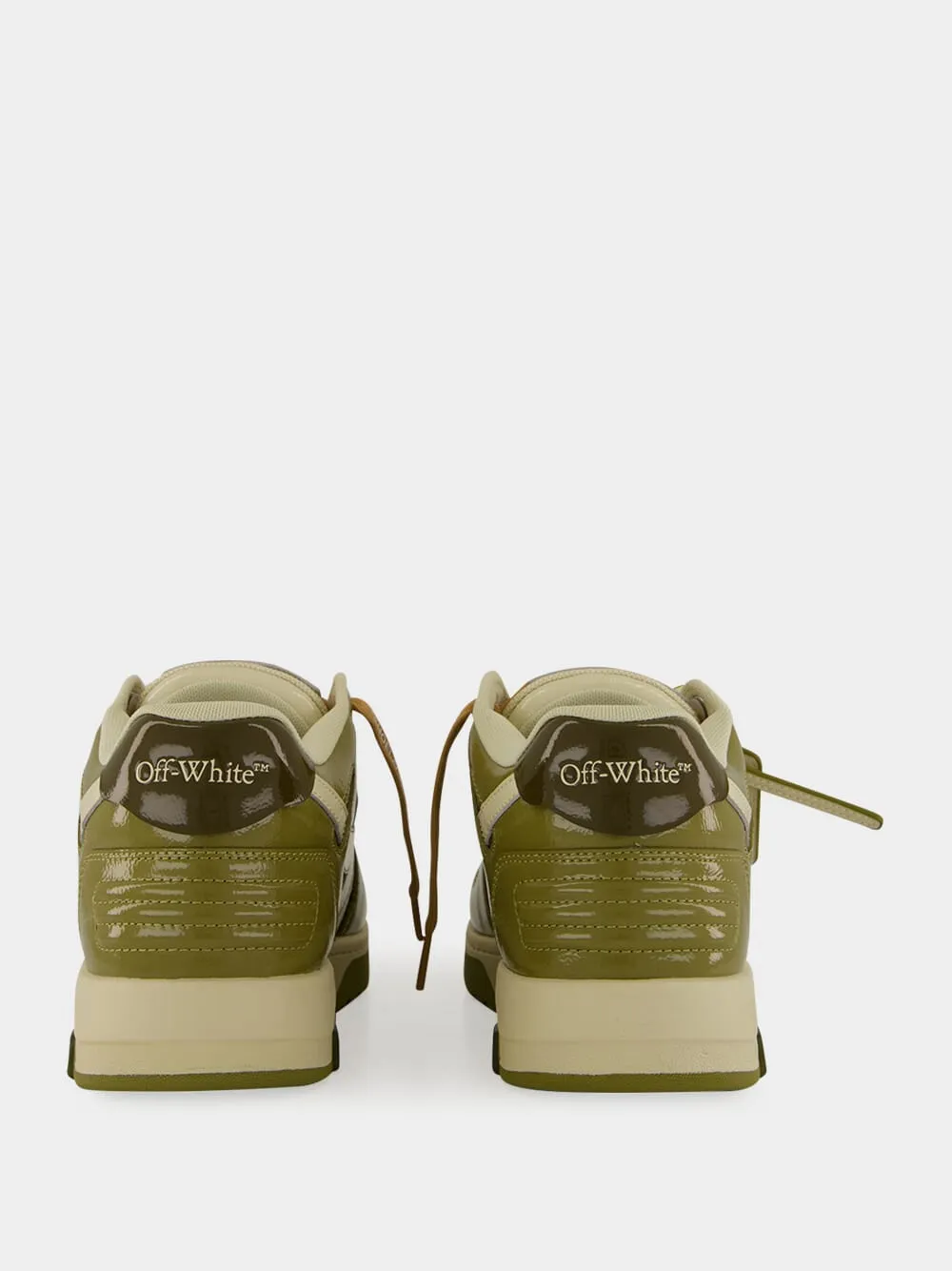 Army Green and Sand OOO Patent Sneakers sold by Fashion Clinic product image thumbnail 5