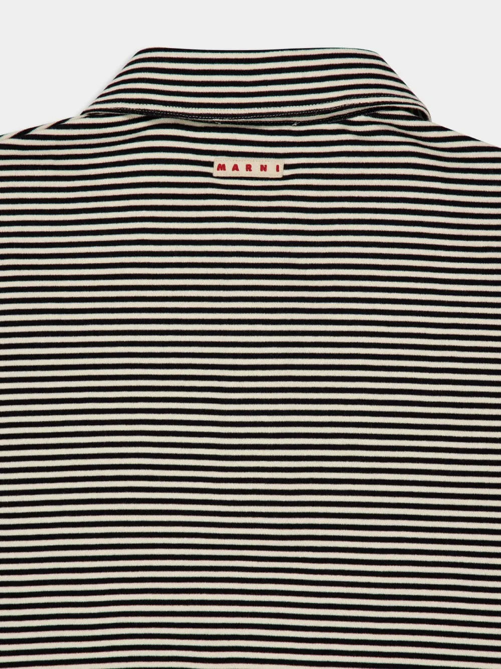 Black Striped Cotton Polo Sweatshirt sold by Fashion Clinic product image thumbnail 5