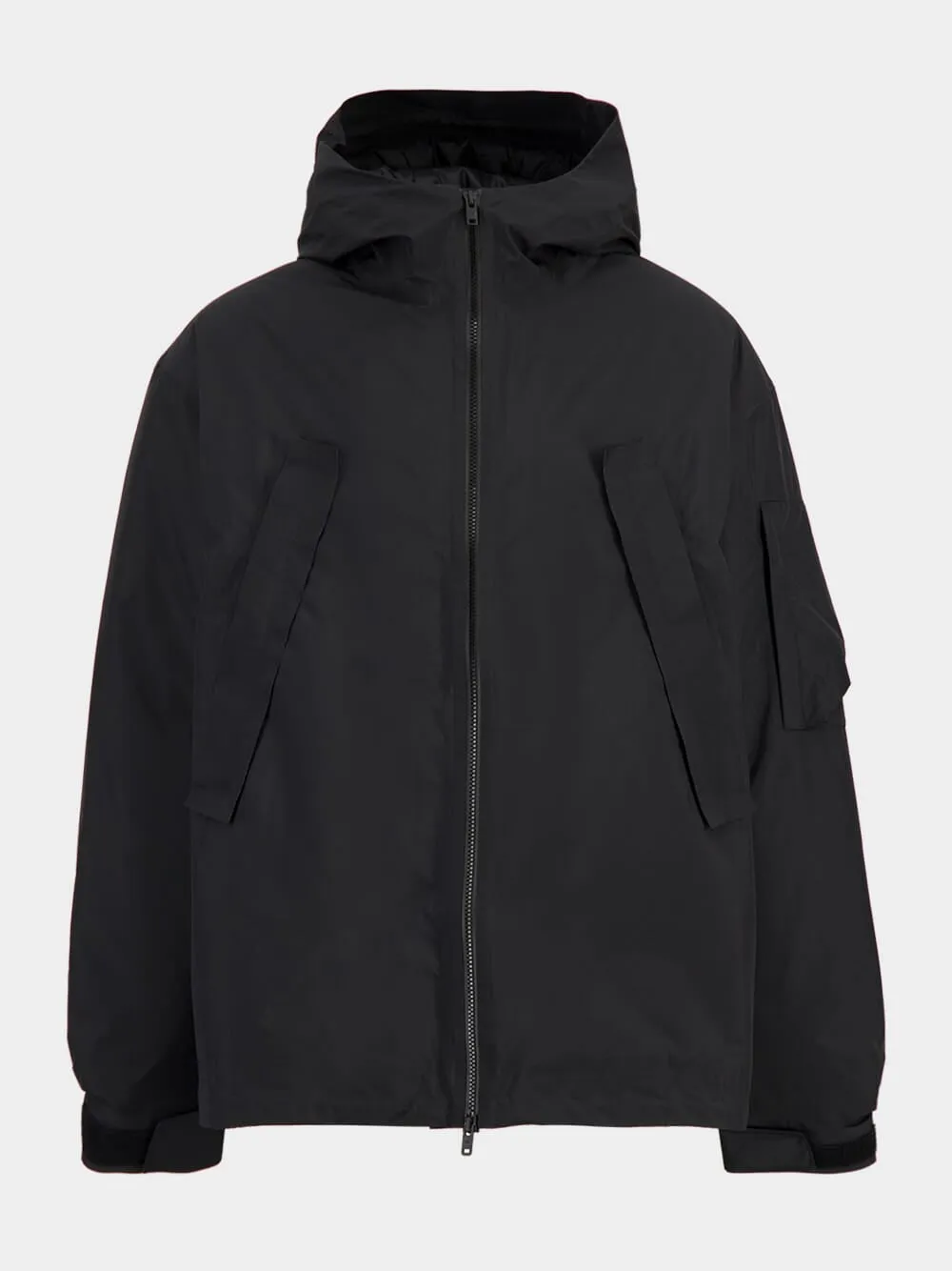 Black GORE-TEX Padded Hooded Jacket sold by Fashion Clinic product image thumbnail 2