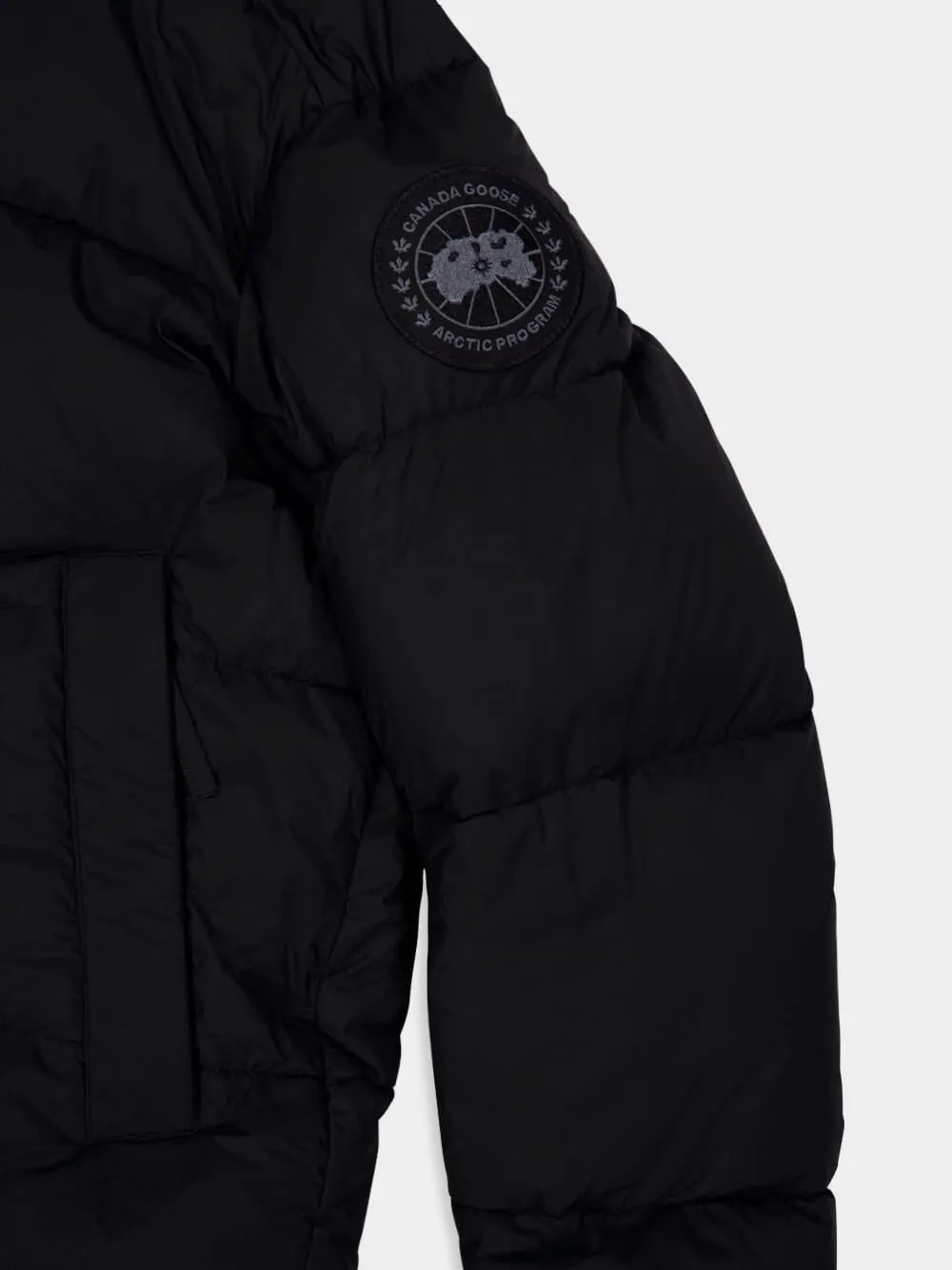 Black Crofton Matte Puffer Jacket sold by Fashion Clinic product image thumbnail 4