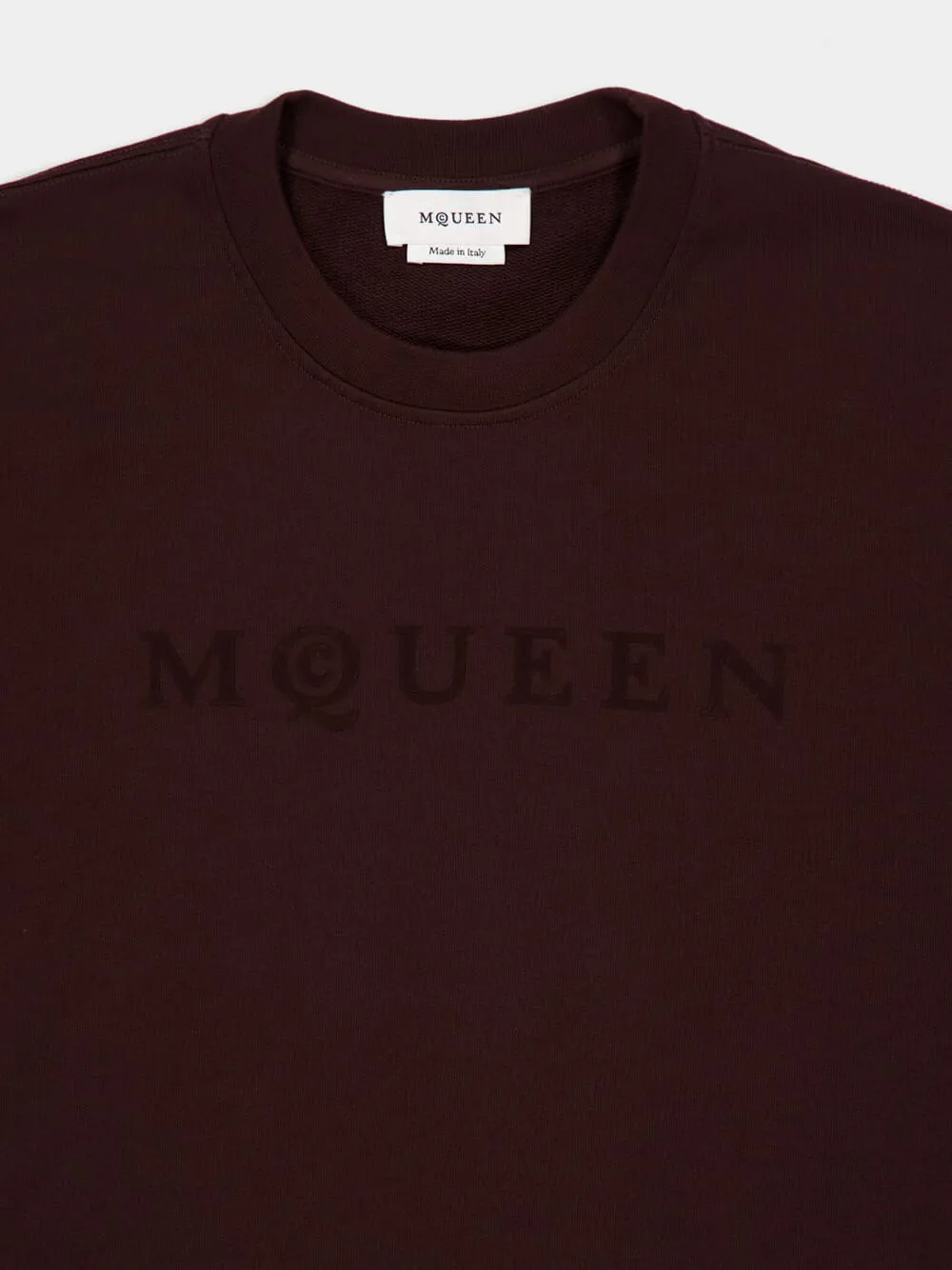 Madder Tonal McQueen Logo Sweatshirt sold by Fashion Clinic product image thumbnail 3