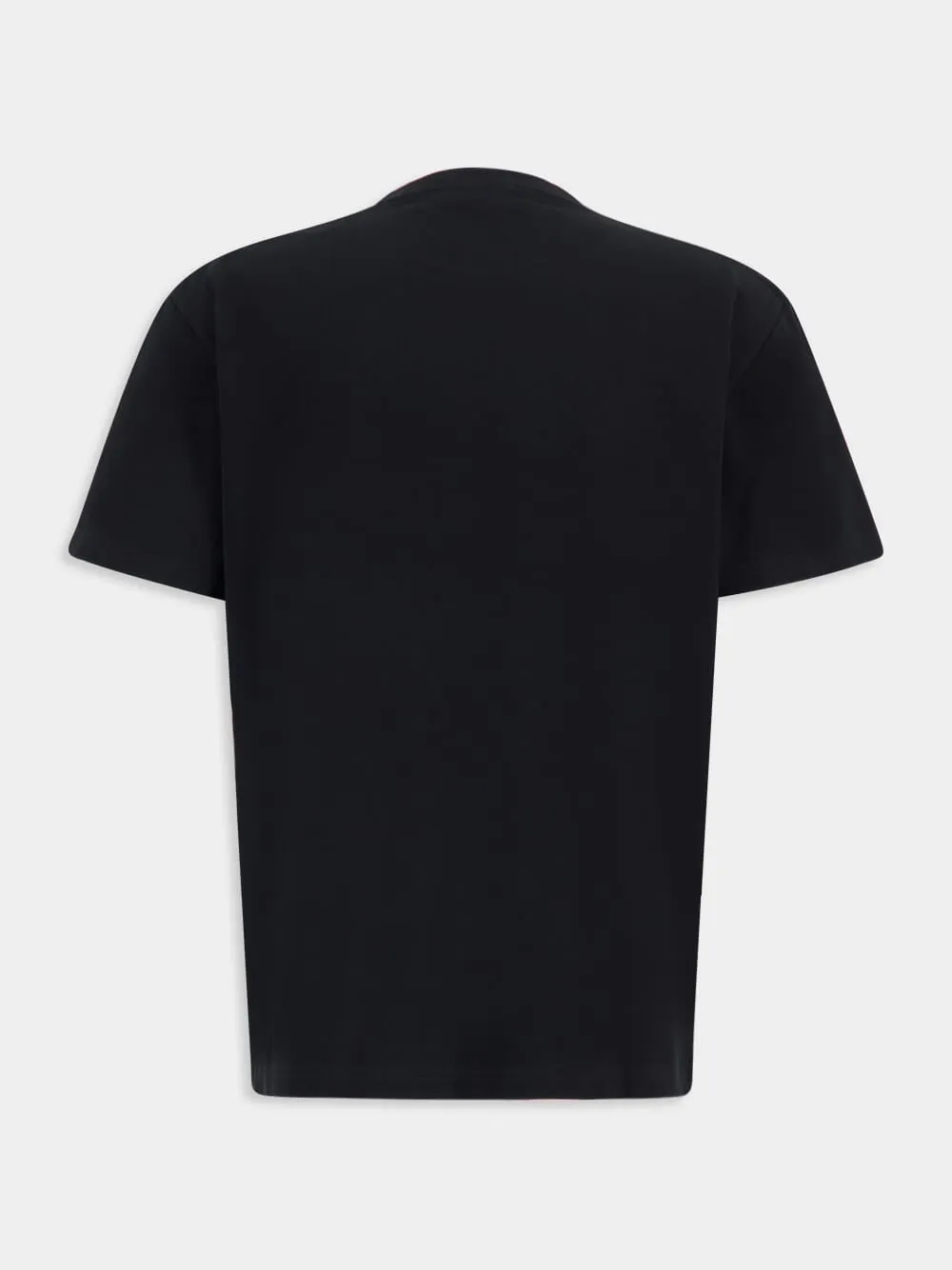 Black Flocked McQueen Logo T-Shirt sold by Fashion Clinic product image thumbnail 2