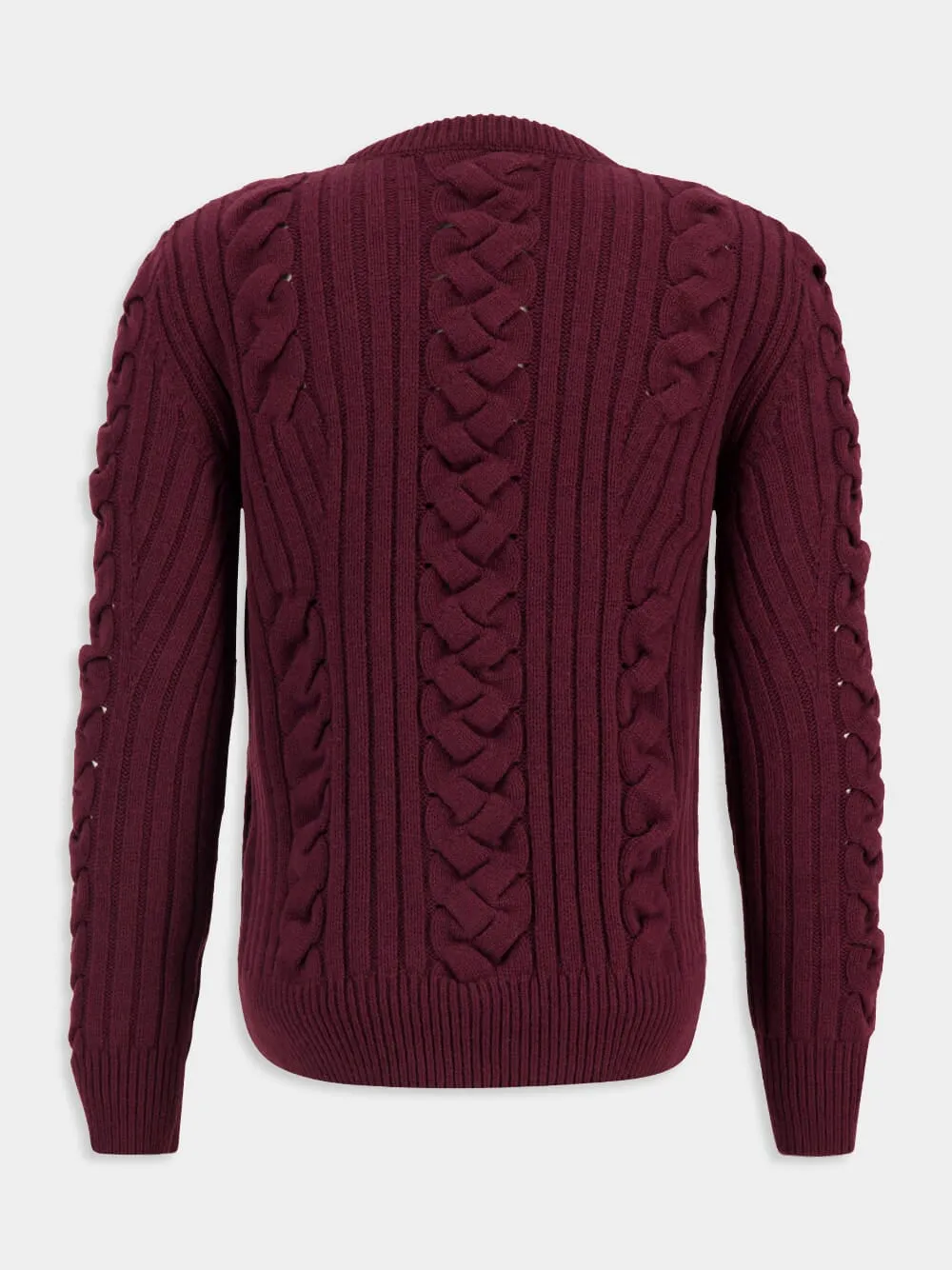 Madder Cashmere Cable-Knit Jumper sold by Fashion Clinic product image thumbnail 2