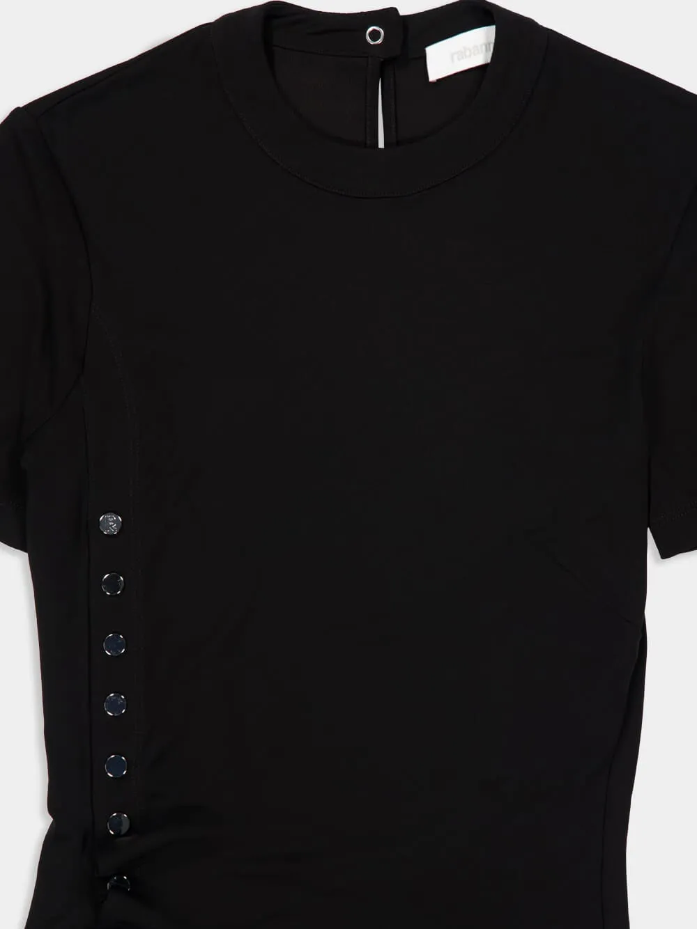 Black Draped Jersey Long Dress sold by Fashion Clinic product image thumbnail 5