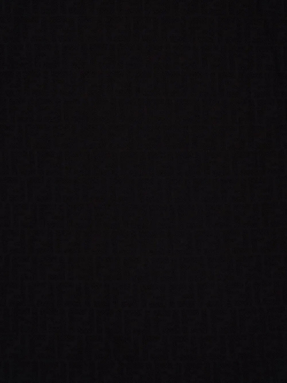 Black FF Jacquard Cotton T-Shirt sold by Fashion Clinic product image thumbnail 4