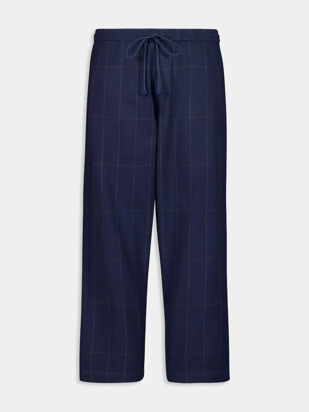 Navy Blue Anthem Cotton Pants sold by Fashion Clinic