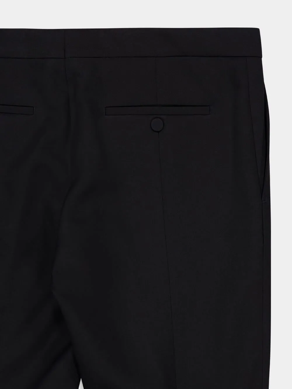 Black Tailored Barathea Trousers sold by Fashion Clinic product image thumbnail 4