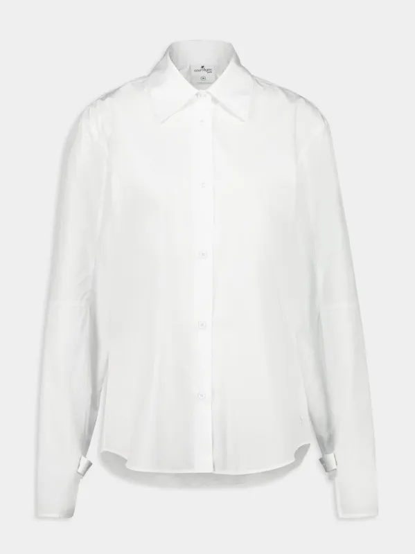 Heritage White Classic Poplin Shirt made by Courreges