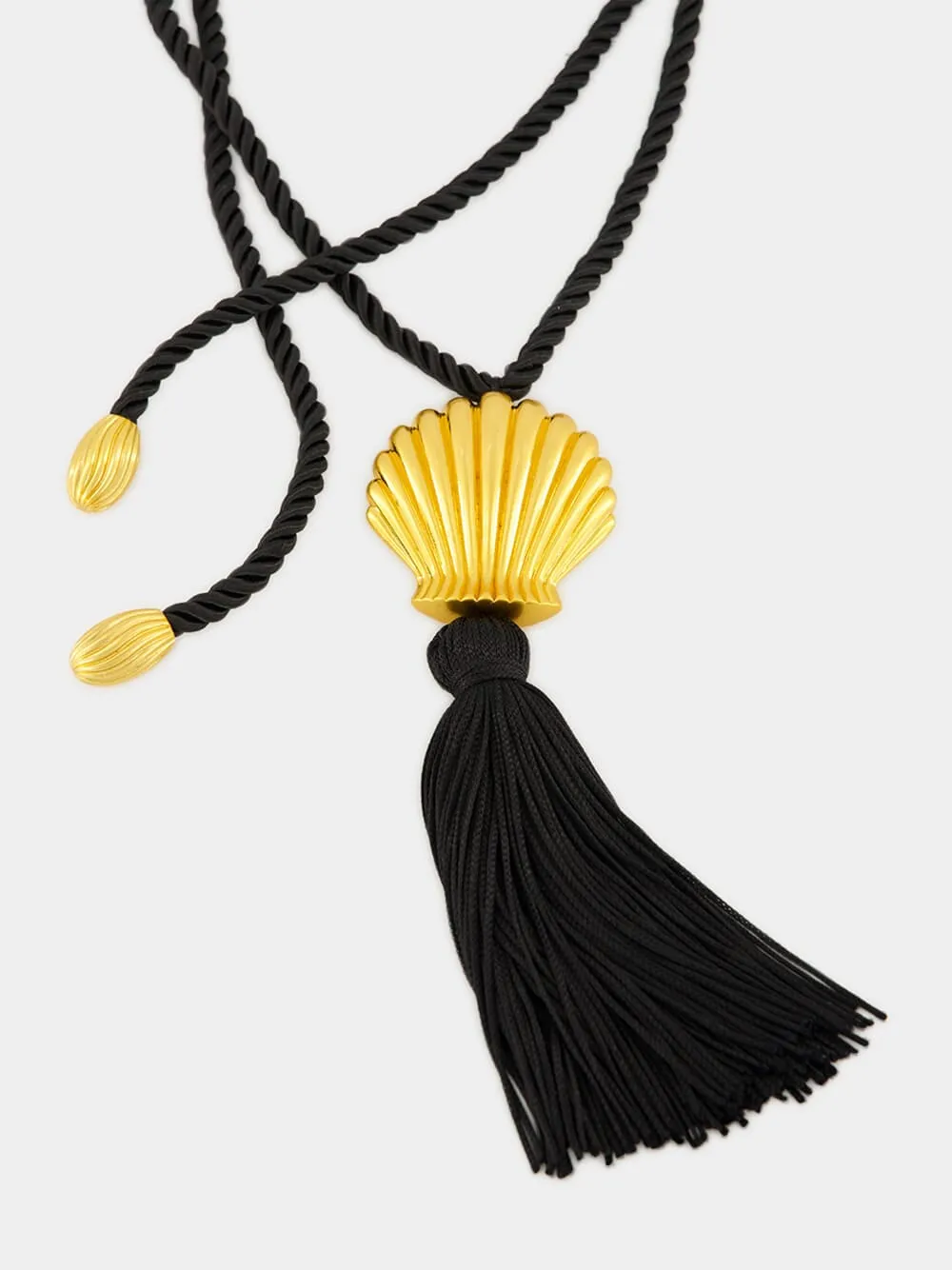 Gold Éze Shell Pendant Necklace sold by Fashion Clinic product image thumbnail 2