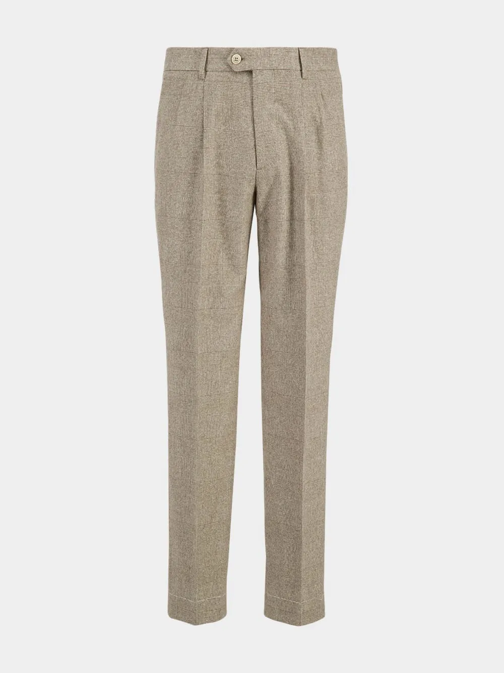 Brown Silk Wool and Cashmere Flecked Suit sold by Fashion Clinic product image thumbnail 5