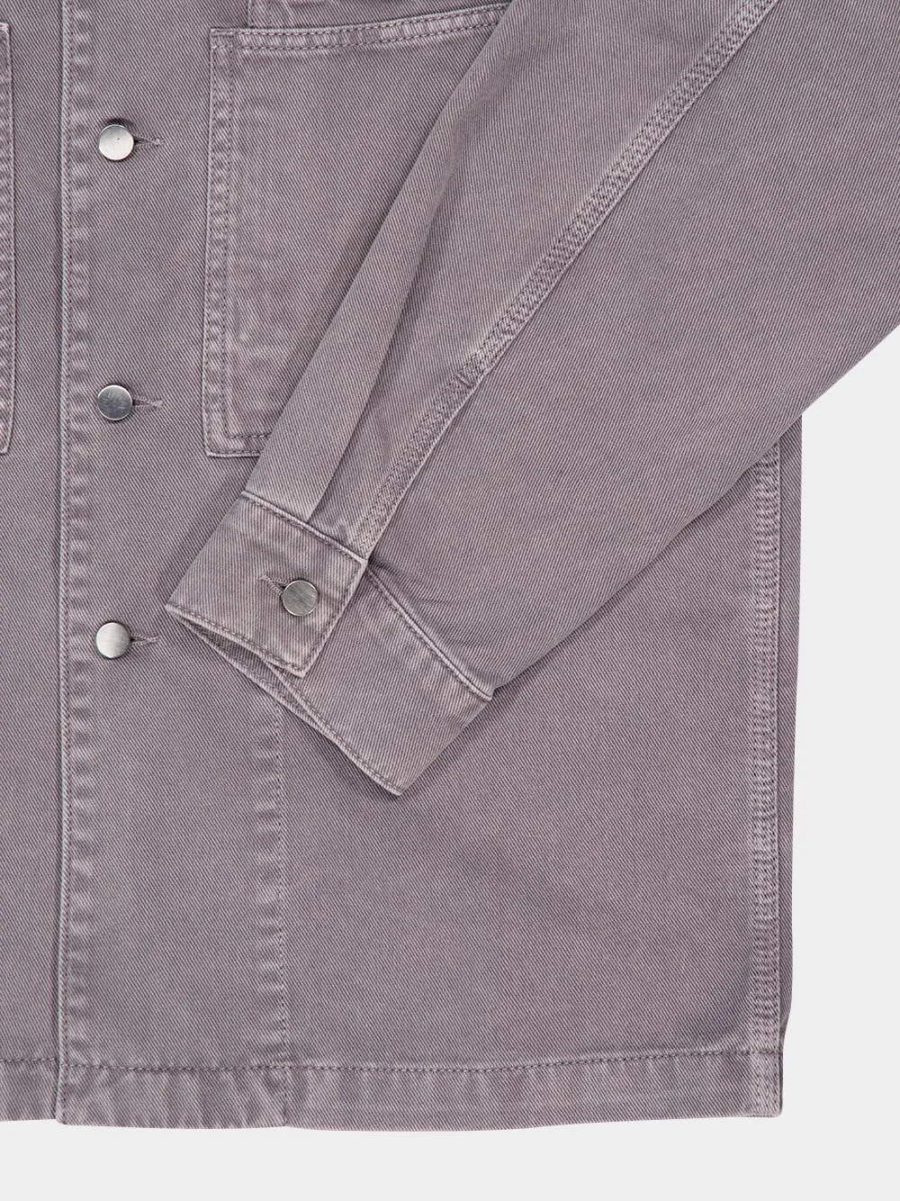 Heather Grey Workwear Denim Overshirt sold by Fashion Clinic product image thumbnail 4