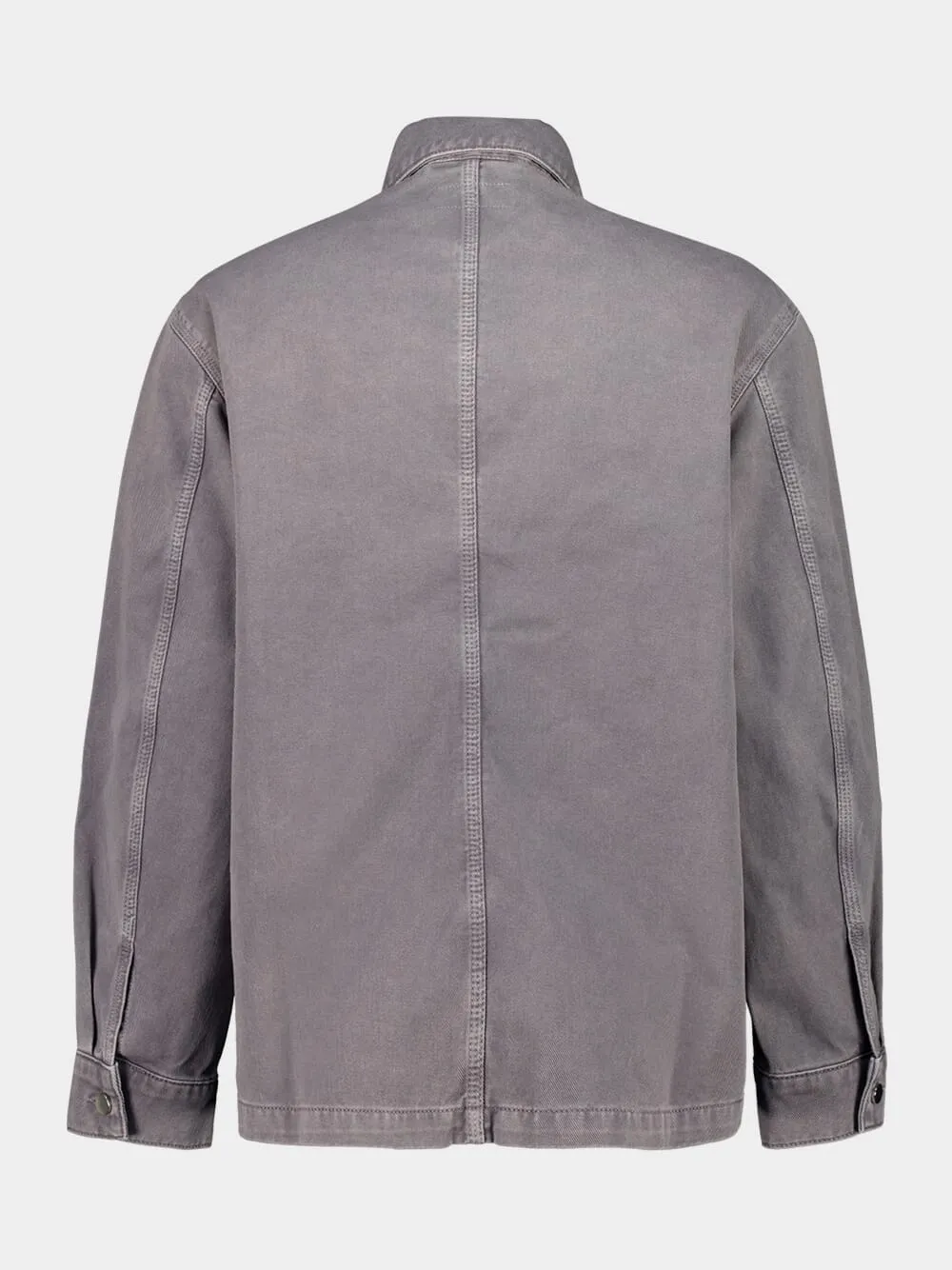 Heather Grey Workwear Denim Overshirt sold by Fashion Clinic product image thumbnail 2
