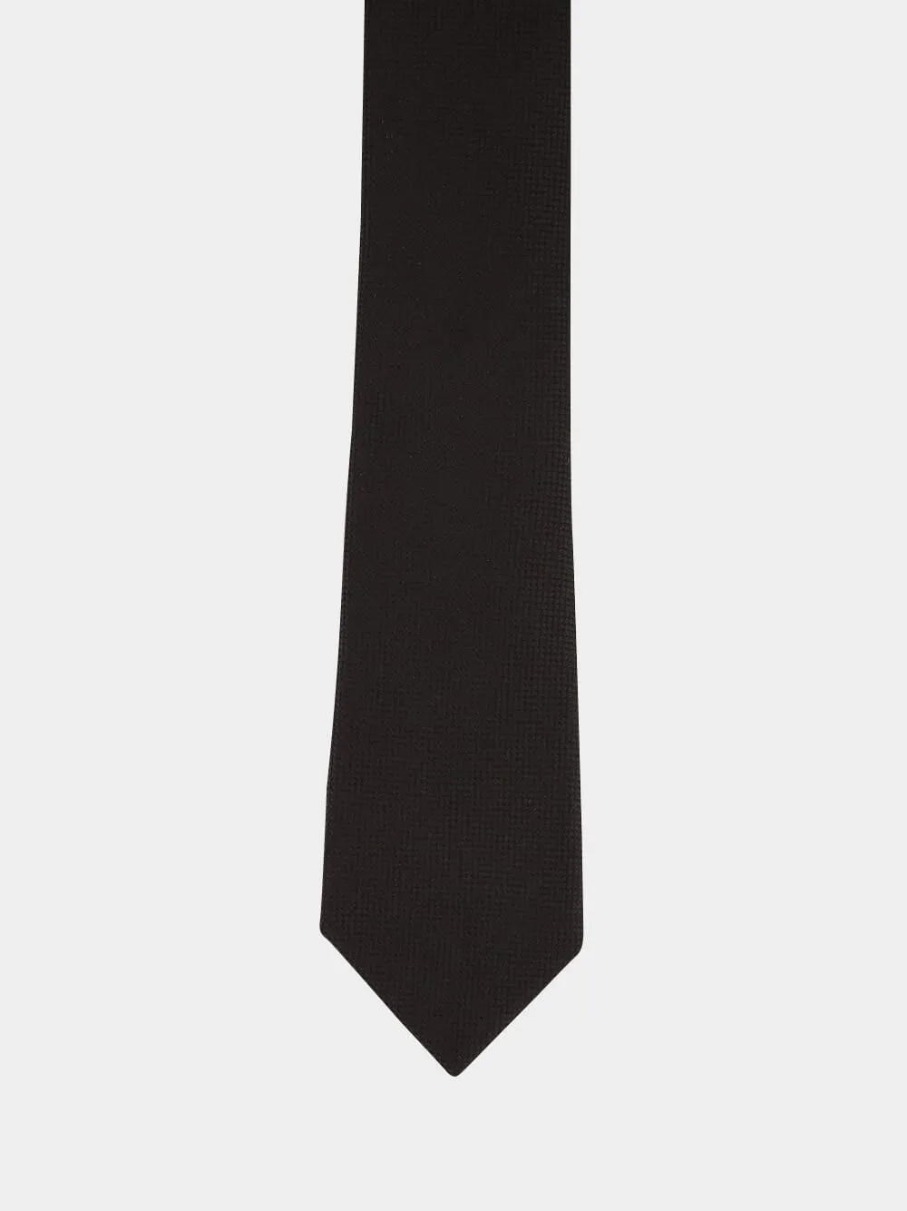 Black Silk Satin Tie sold by Fashion Clinic product image thumbnail 2