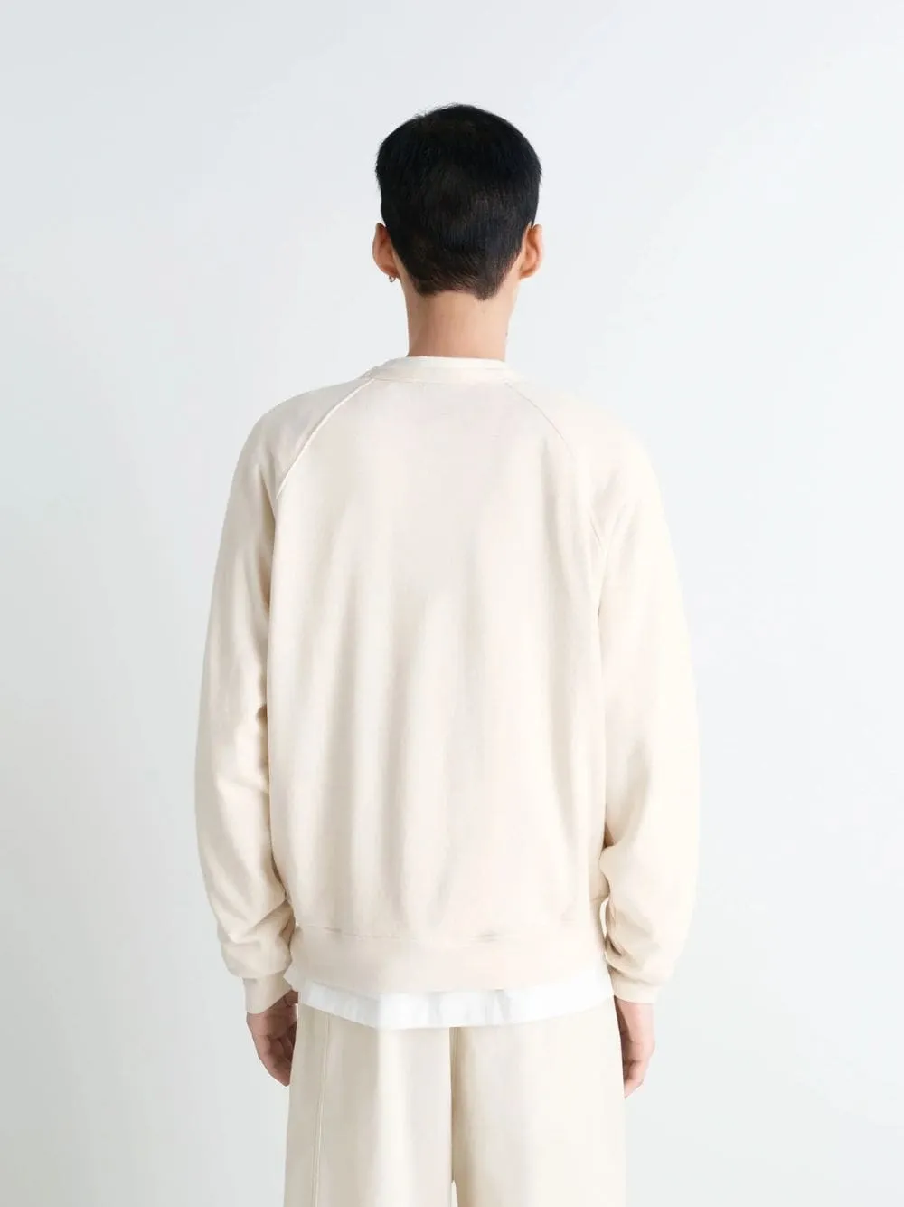 Light Cream Cotton Wool Sweatshirt sold by Fashion Clinic product image thumbnail 3