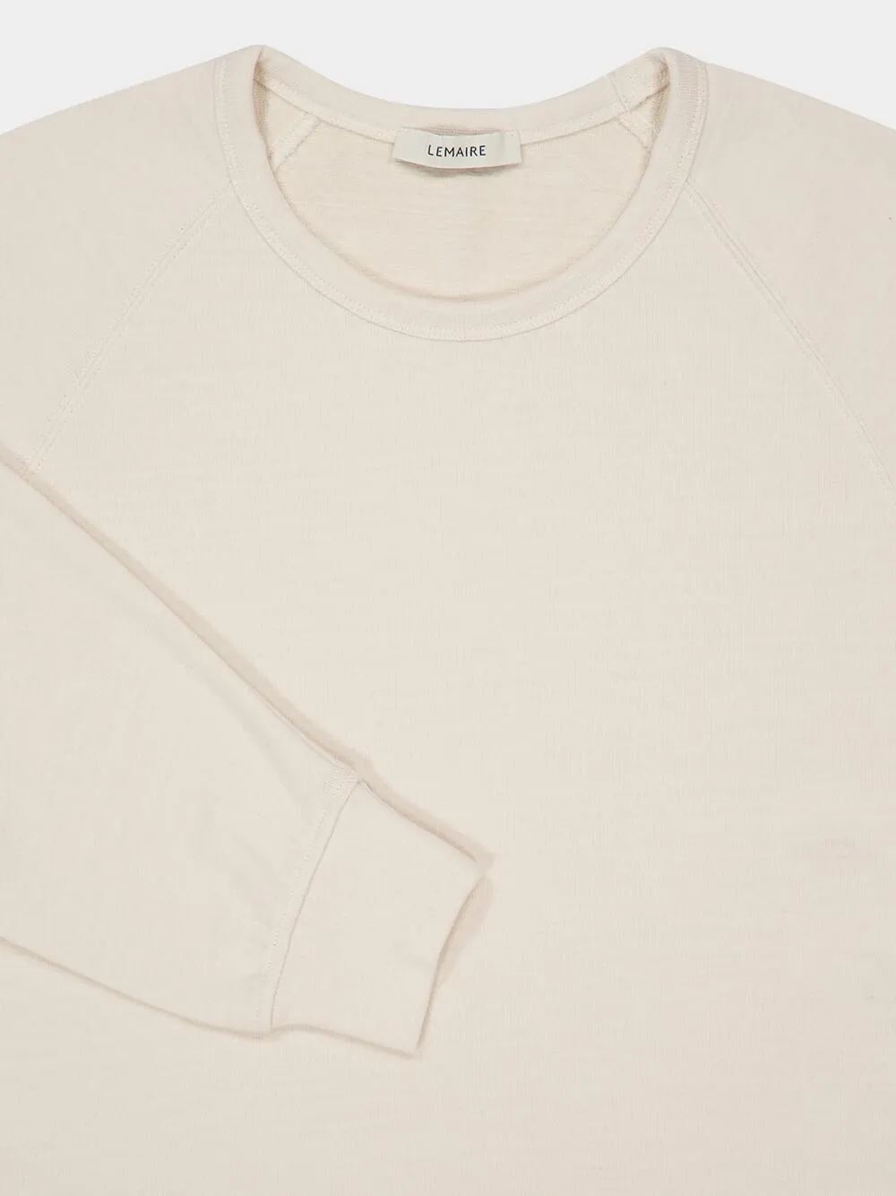 Light Cream Cotton Wool Sweatshirt sold by Fashion Clinic product image thumbnail 5