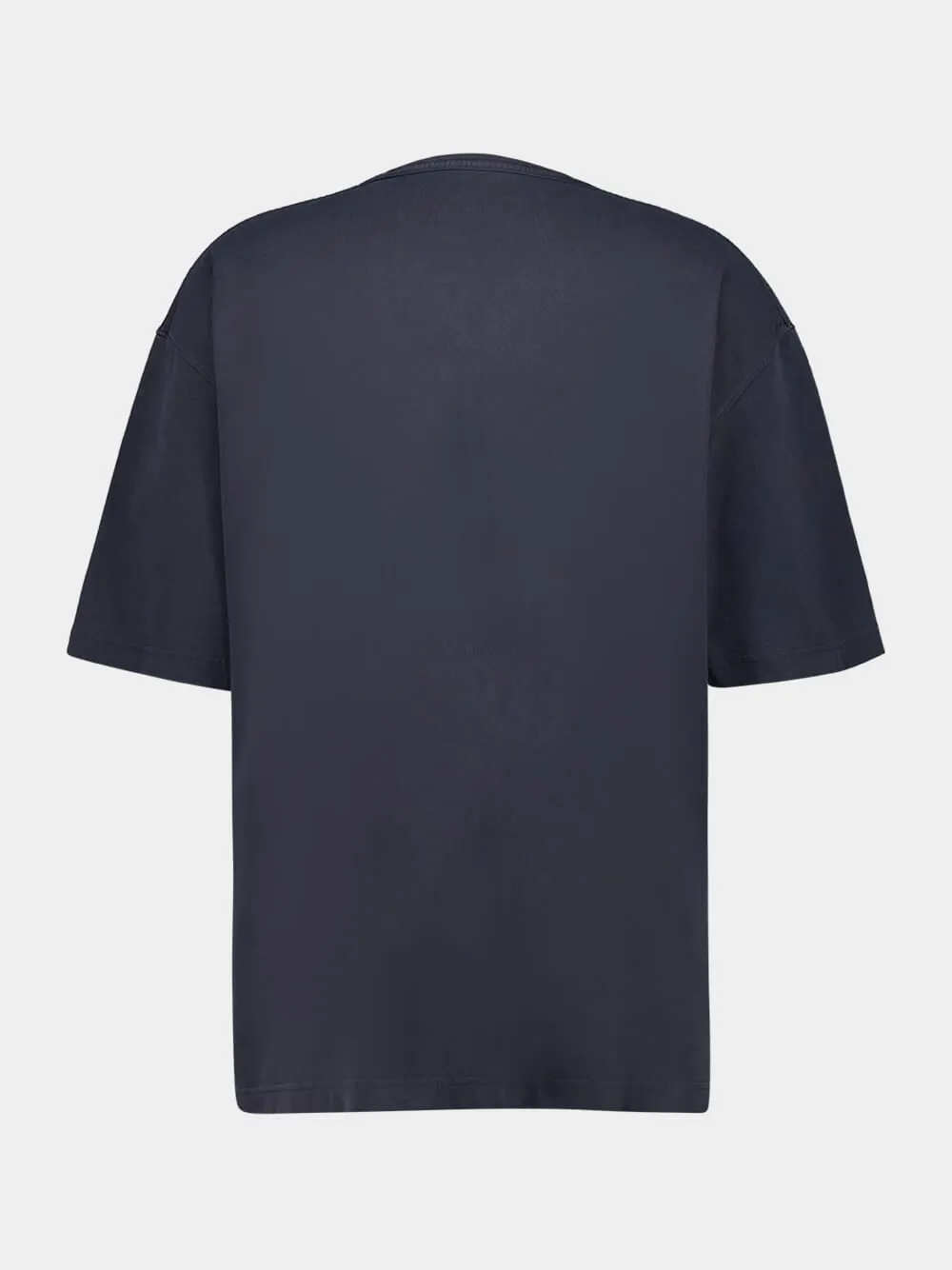 Stone Blue Oversized Cotton T-Shirt sold by Fashion Clinic product image thumbnail 2