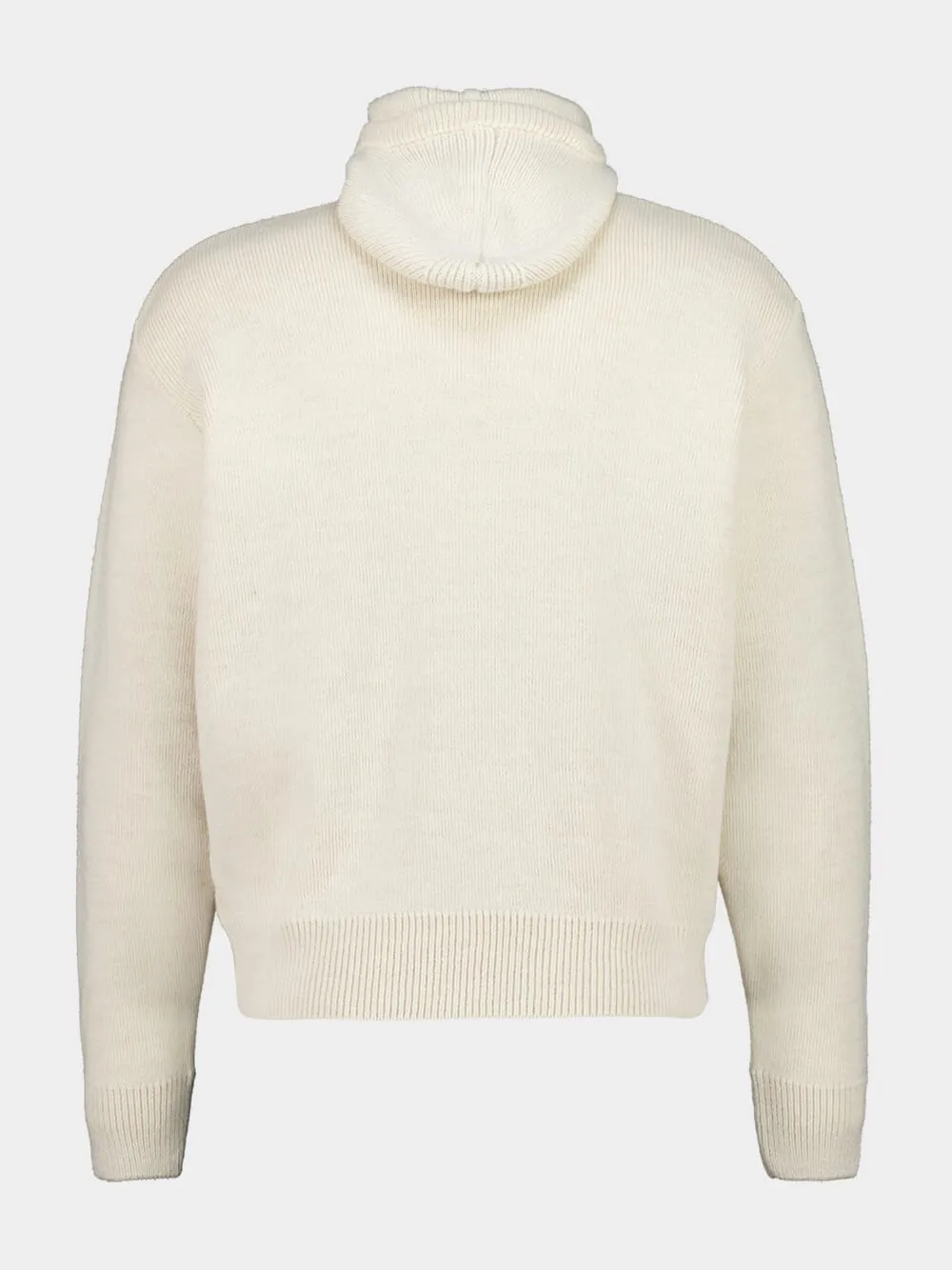 Light Cream Alpaca Wool Hooded Sweater sold by Fashion Clinic product image thumbnail 3