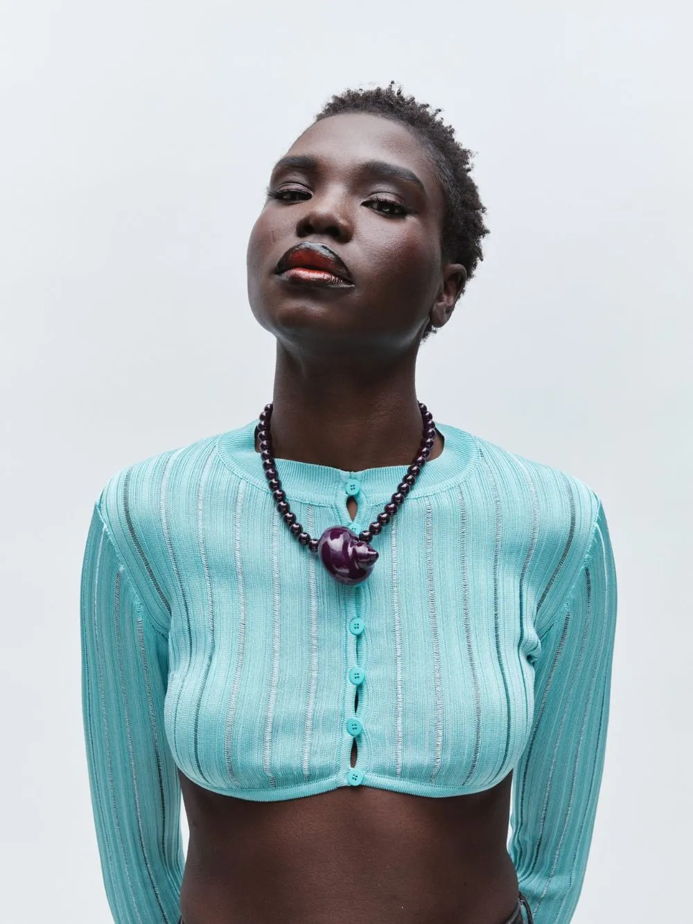 Oxblood Mykonos Garnet Necklace sold by Fashion Clinic product image thumbnail 2