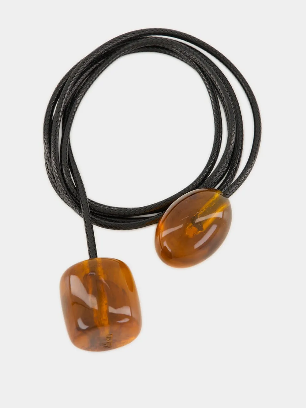 Jamie Resin Amber Cord Choker sold by Fashion Clinic product image thumbnail 5