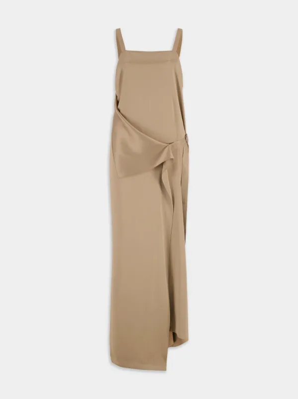 Flowing silk maxi dress sold by Fashion Clinic