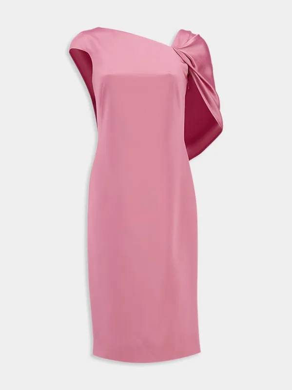 Asymmetric Draped Back Dress sold by Fashion Clinic