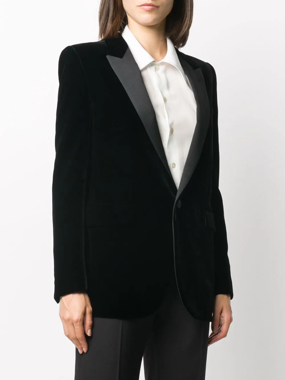 Velvet Tuxedo Blazer sold by Fashion Clinic product image thumbnail 2