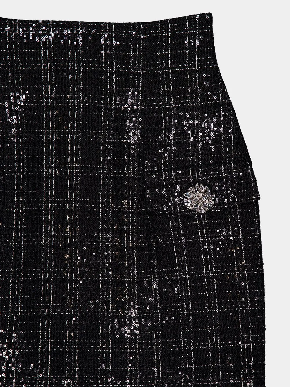 Sequined Tweed Mini Skirt sold by Fashion Clinic product image thumbnail 3