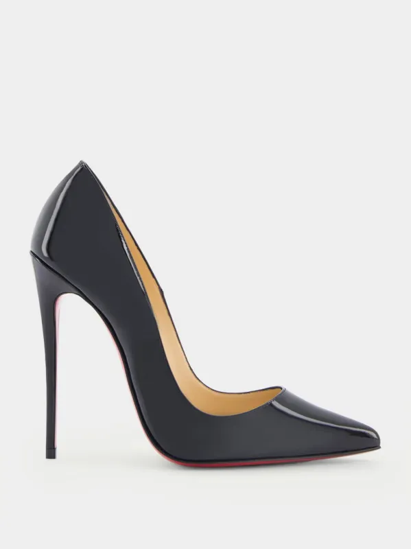So Kate 120mm Black Leather Pumps sold by Fashion Clinic