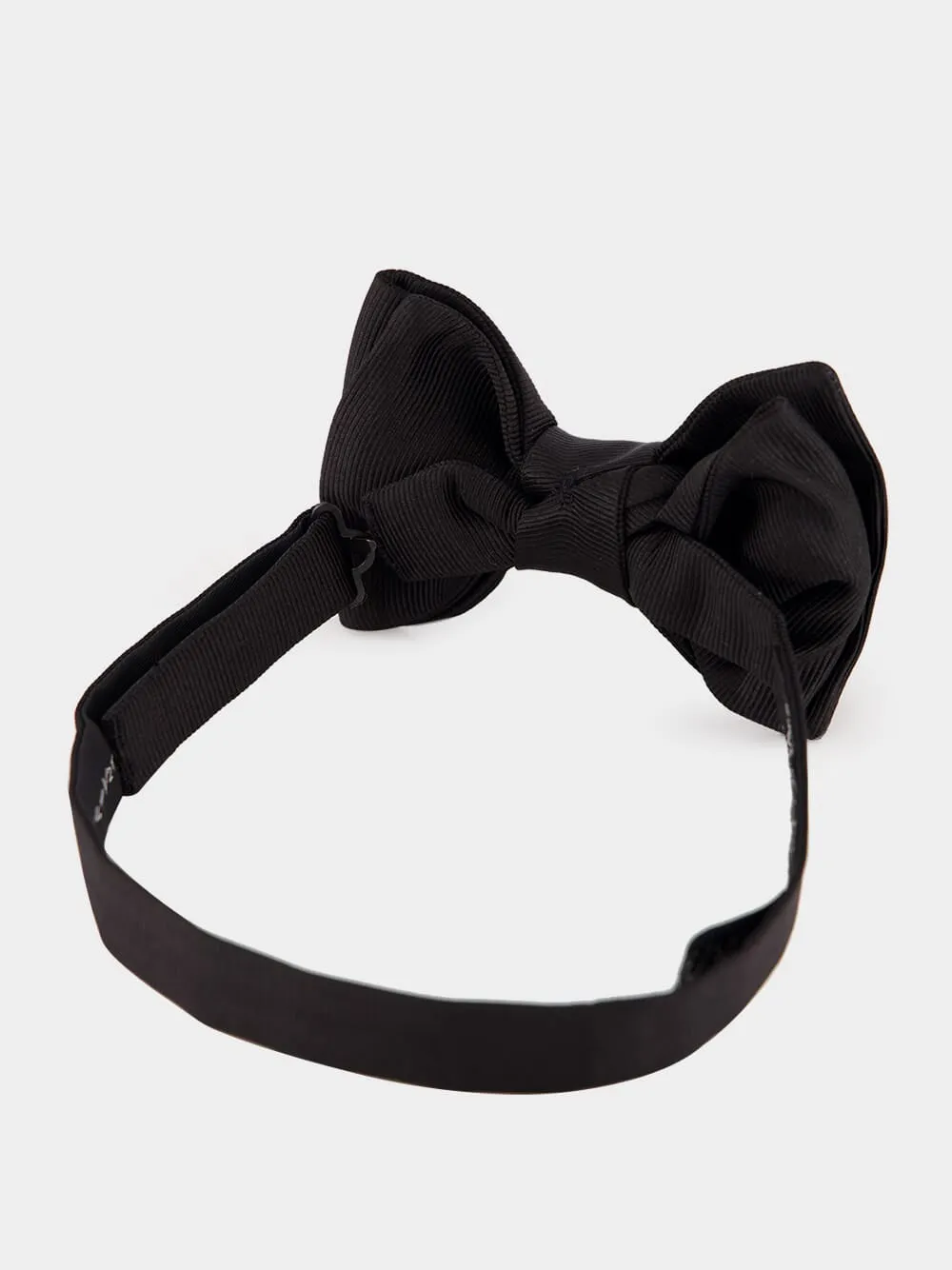 Black Gros Grain Bow Tie sold by Fashion Clinic product image thumbnail 2