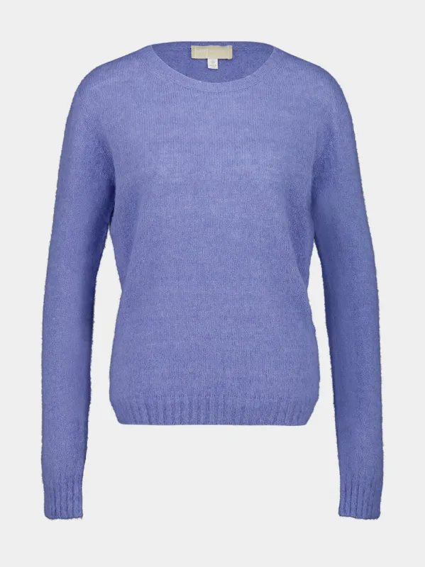 Avio Blue Cashmere Blend Sweater sold by Fashion Clinic