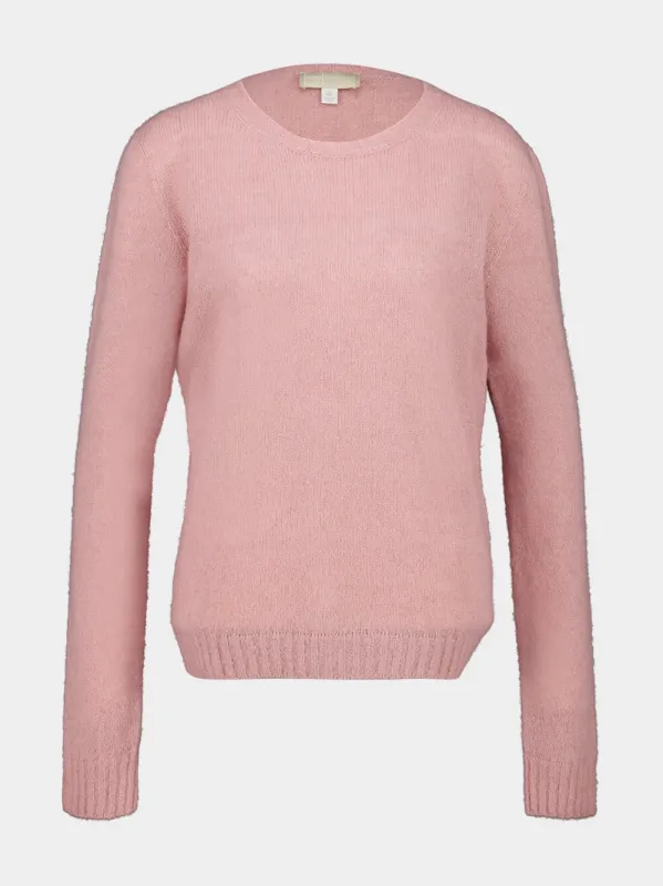 Cipria Pink Cashmere Blend Sweater sold by Fashion Clinic