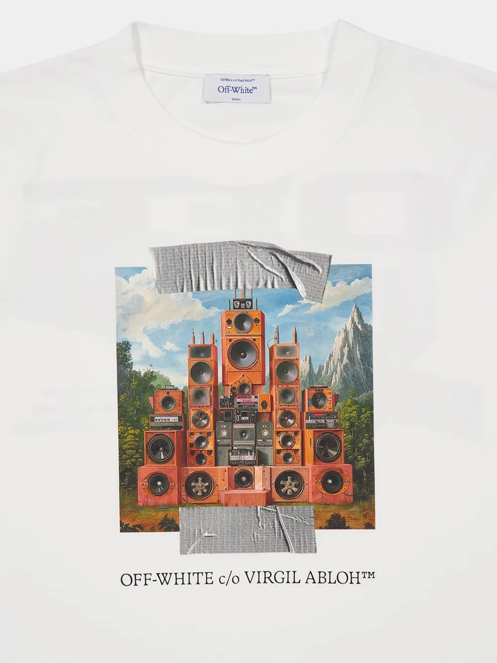 White Train Off Cotton T-Shirt sold by Fashion Clinic product image thumbnail 3