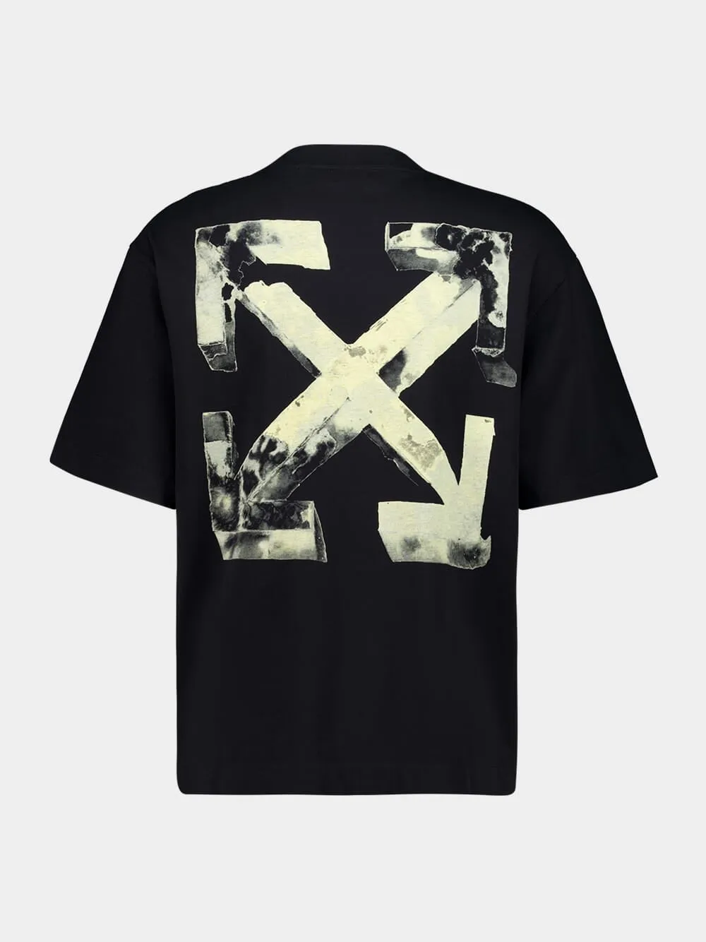 Black Cotton Cloudy Arrow T-Shirt sold by Fashion Clinic product image thumbnail 2