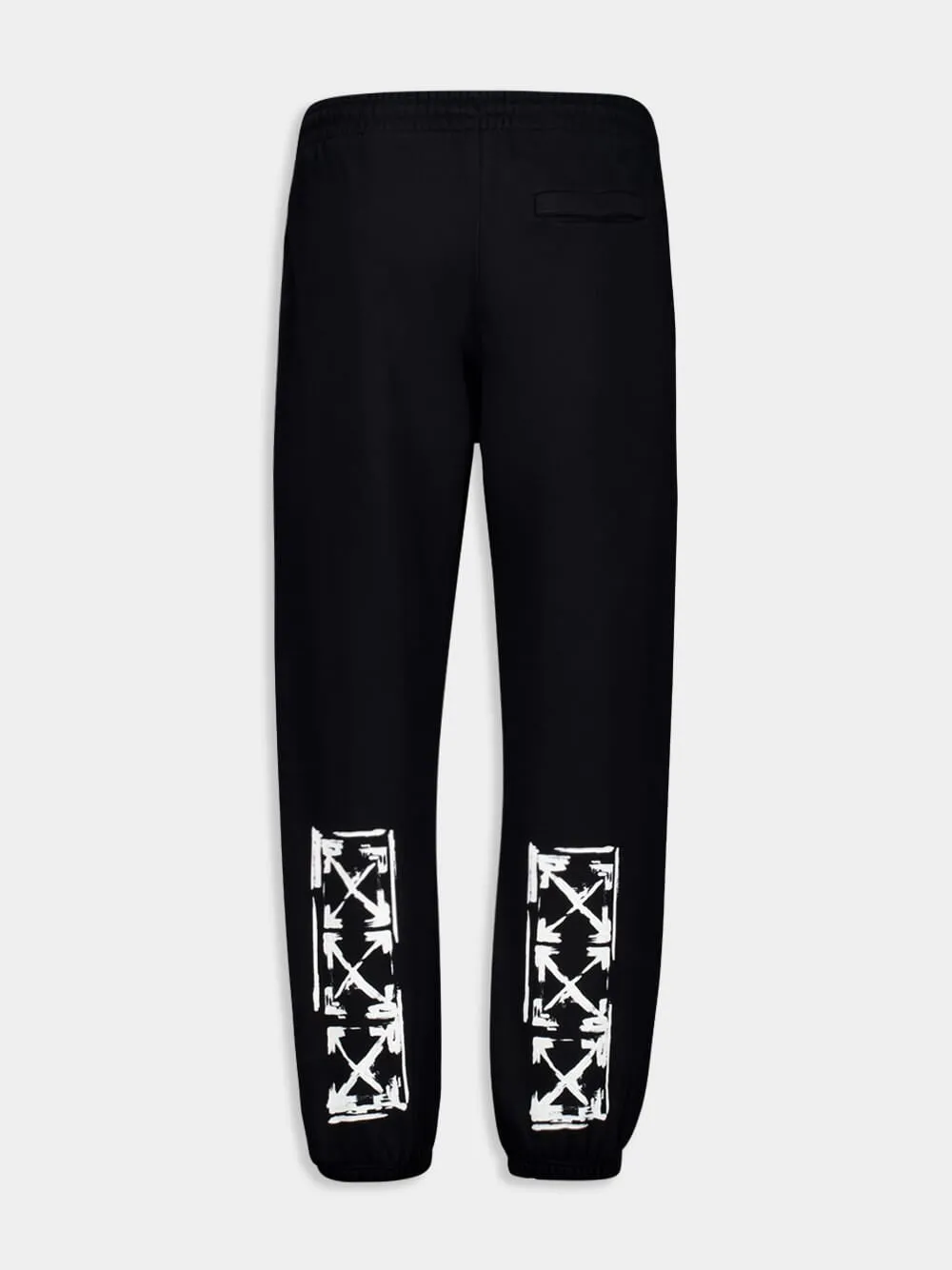 Black Ink Arrow Cuffed Sweatpants sold by Fashion Clinic product image thumbnail 2