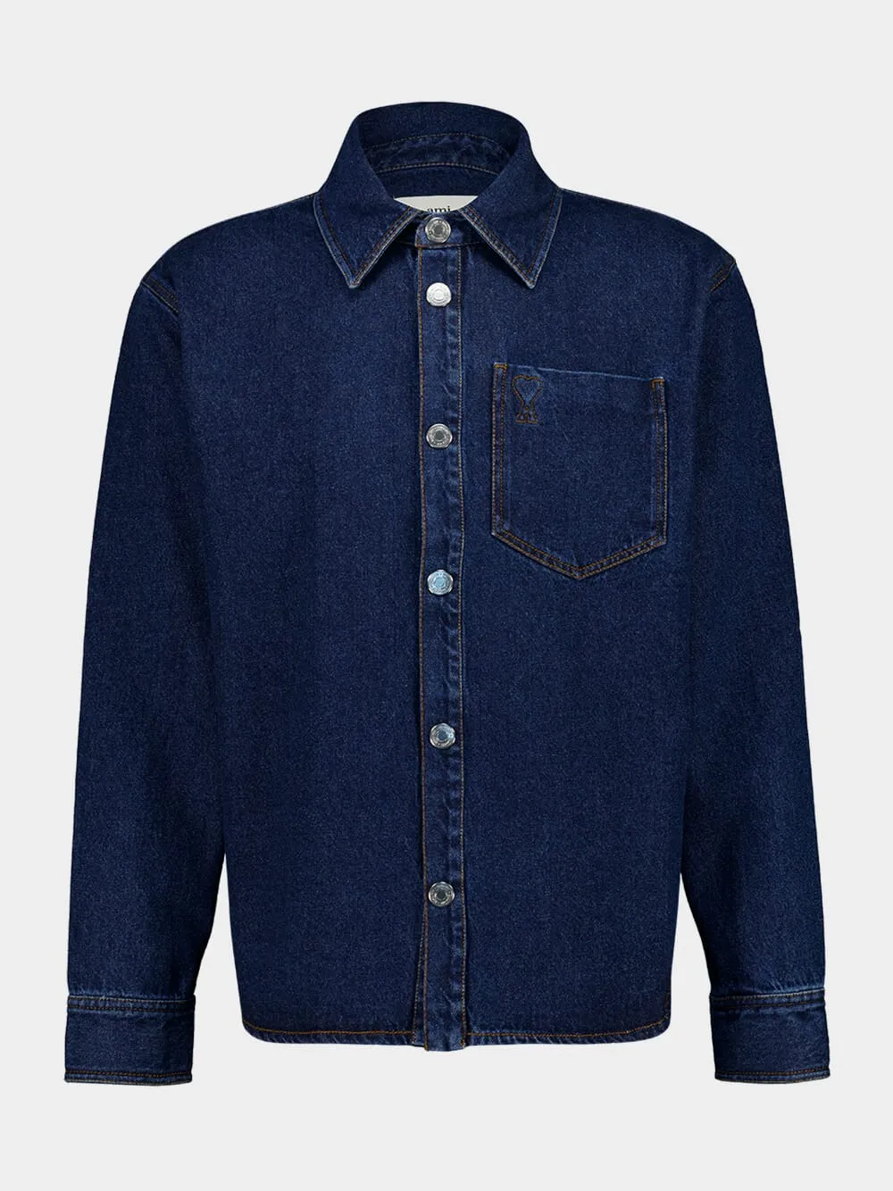 Indigo Blue Ami de Coeur Denim Overshirt sold by Fashion Clinic product image thumbnail 2