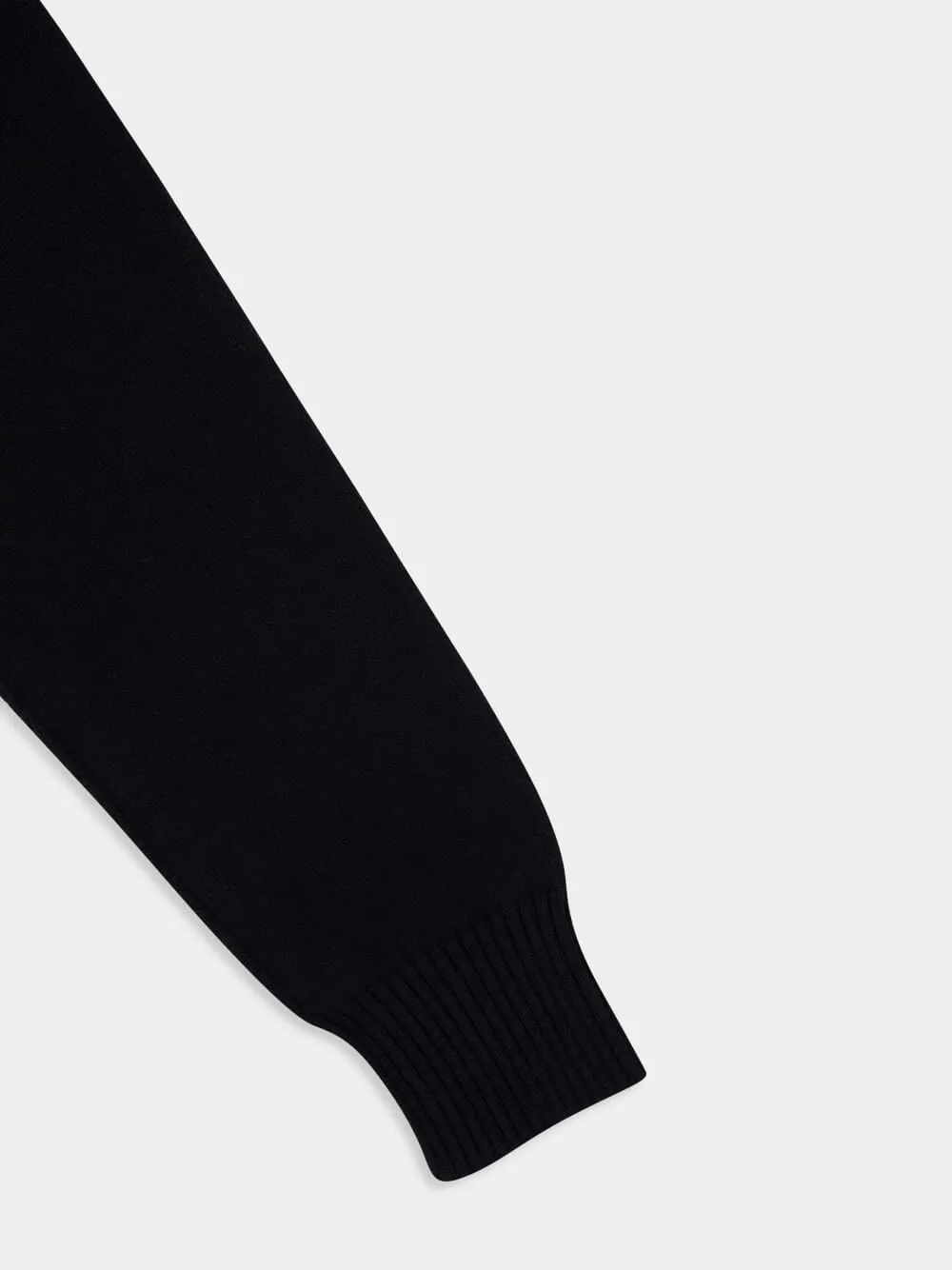 Black Ami de Coeur Wool Cardigan sold by Fashion Clinic product image thumbnail 4