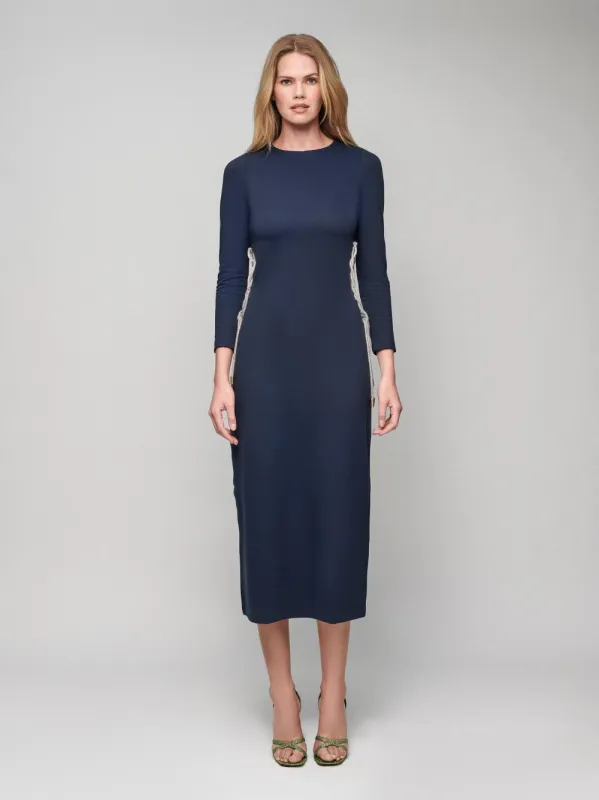 Eos Midi Dress With Cut-Out Openings sold by Fashion Clinic