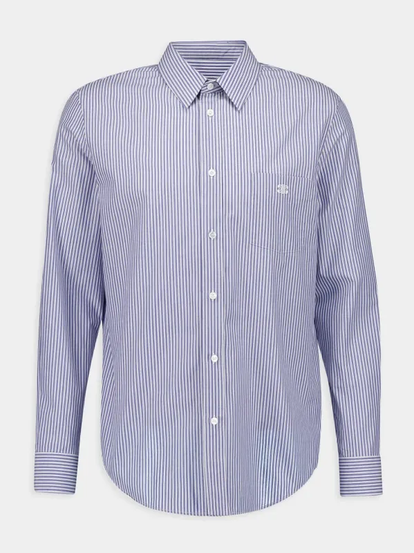 Shirt Loose Fit Long Sleeved Button Up Cotton sold by Fashion Clinic