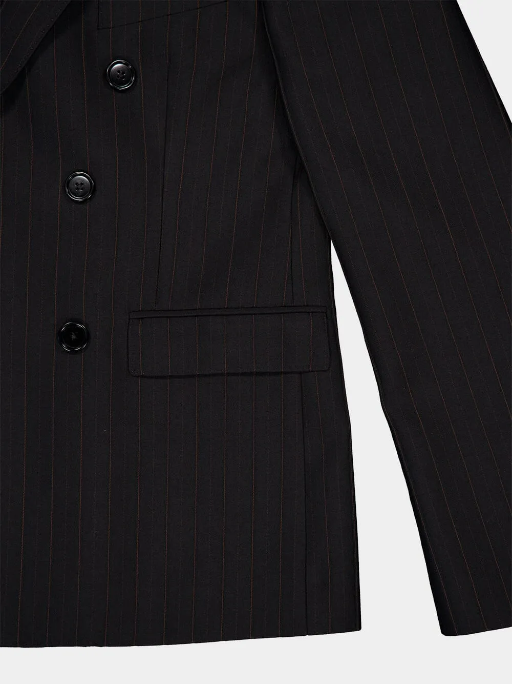 Blazer Carnaby 6B Gabardine Rayure Satin sold by Fashion Clinic product image thumbnail 4