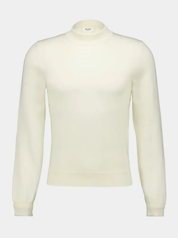 SWEATER C-NECK MONTANT CLASSIQUE VIRGIN WOOL sold by Fashion Clinic