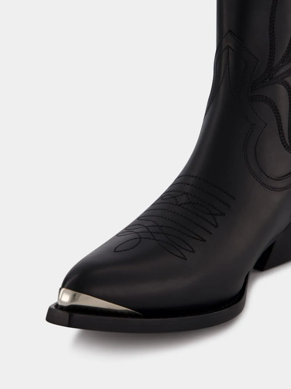 BOOTS ZIPPED W/ METAL TOE 50 SHINY CALFSKIN sold by Fashion Clinic product image thumbnail 5