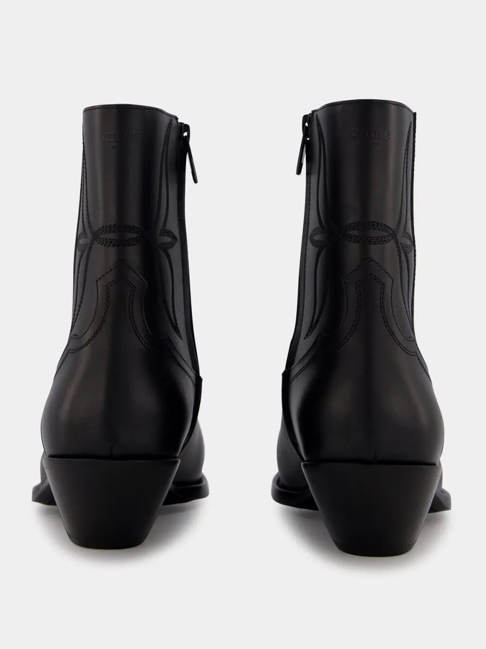 BOOTS ZIPPED W/ METAL TOE 50 SHINY CALFSKIN sold by Fashion Clinic product image thumbnail 4