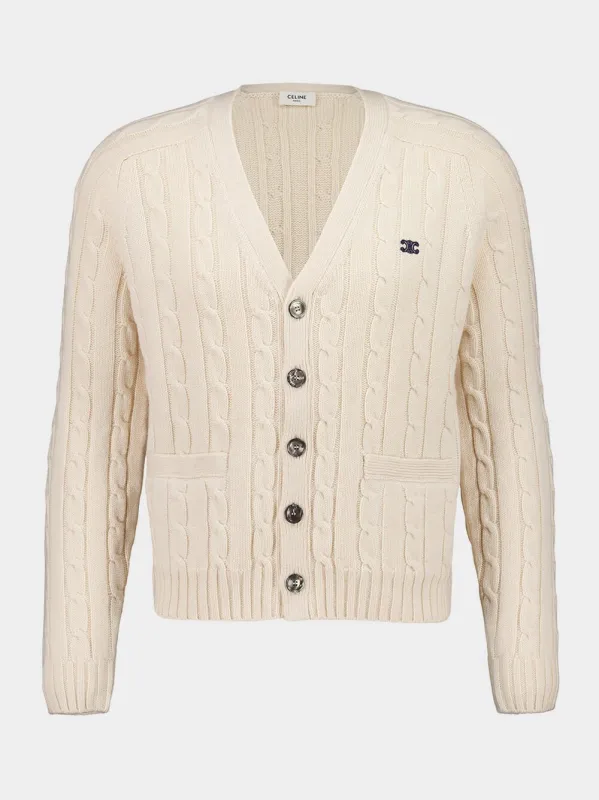 CARDIGAN BRODE BUTTONED CASHMERE sold by Fashion Clinic