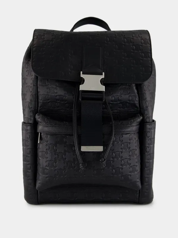 BACKPACK TRIOMPHE ALL OVER LEATHER made by Celine