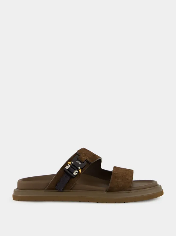 SANDALS AQUA DOUBLE BAND SANDAL SUEDE made by Dior