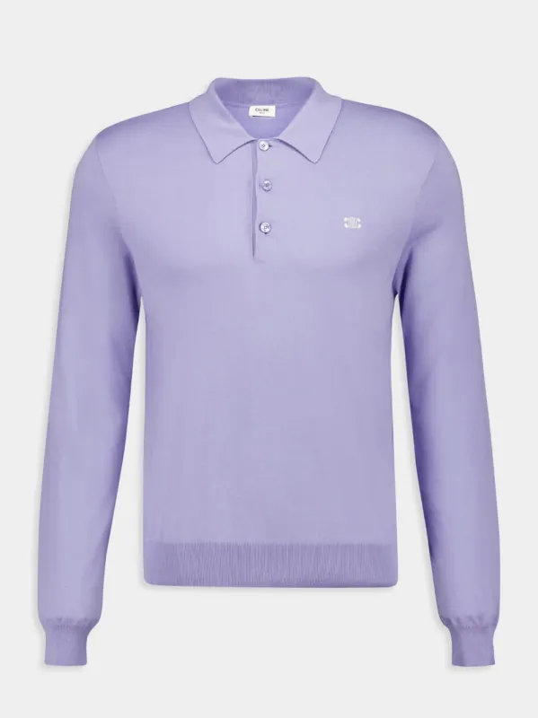 POLO L/S FINE KNIT COTTON made by Celine