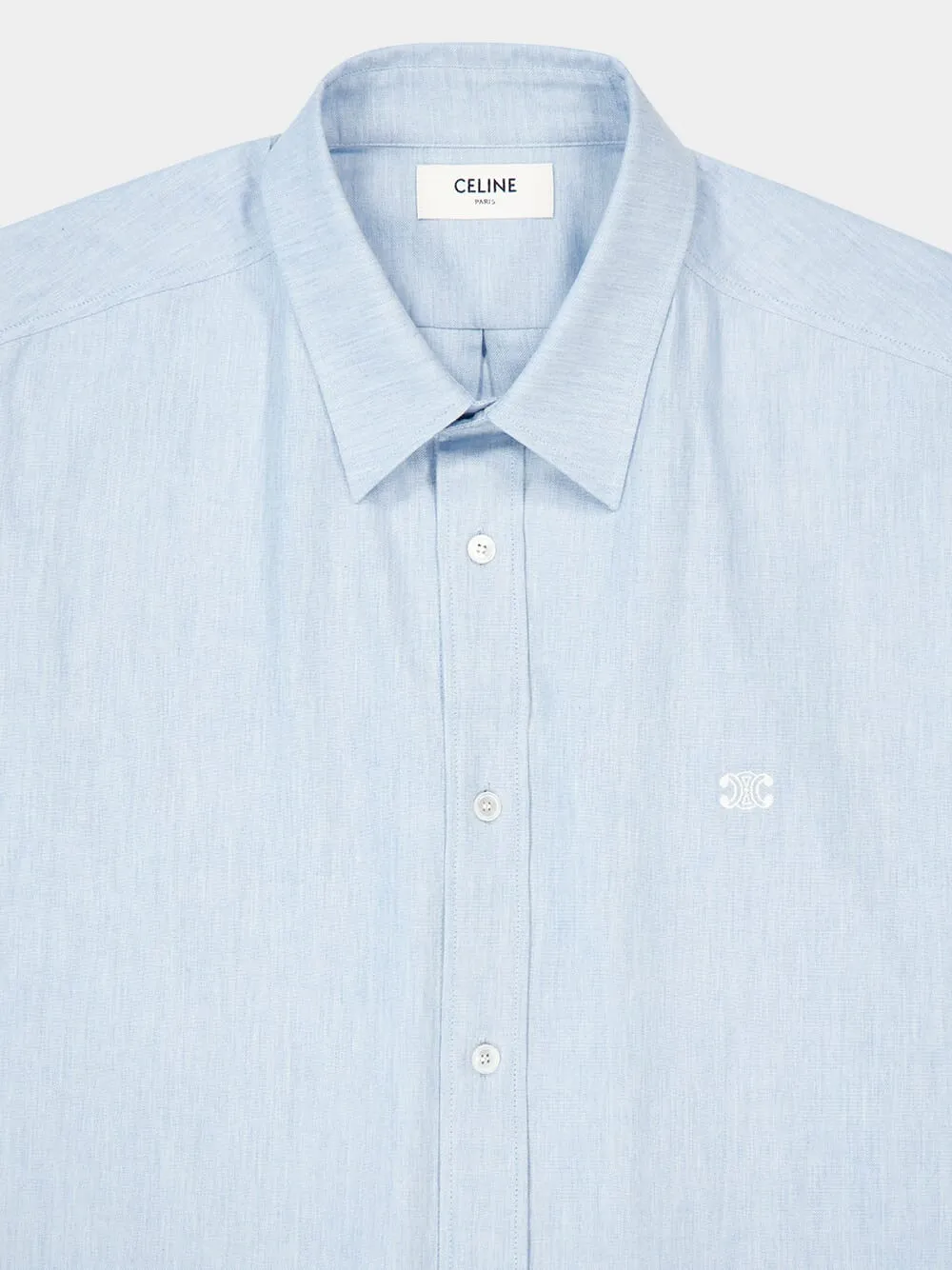 SHIRT RELAXED FIT L/S BUTTON UP CHAMBRAY COTTON sold by Fashion Clinic product image thumbnail 3