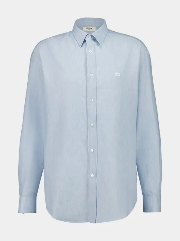 SHIRT RELAXED FIT L/S BUTTON UP CHAMBRAY COTTON sold by Fashion Clinic